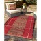 The Rug Department Liora Manne Marina Tribal Stripe Indoor Outdoor Area Rug Red